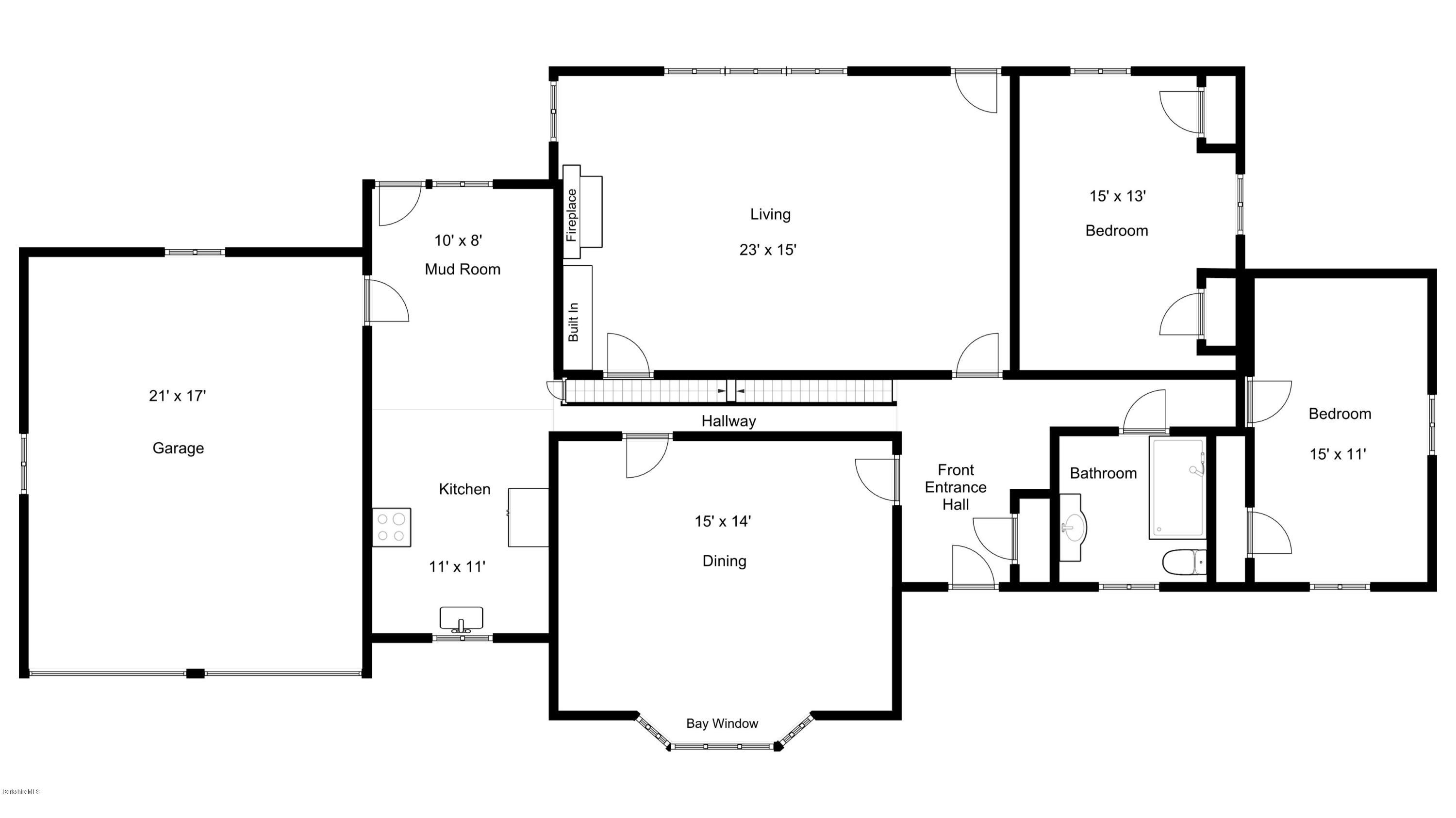 96 Old Stockbridge Road Lenox, MA 01240 - Photo 24 of 25 Floor Plan 1st Floor