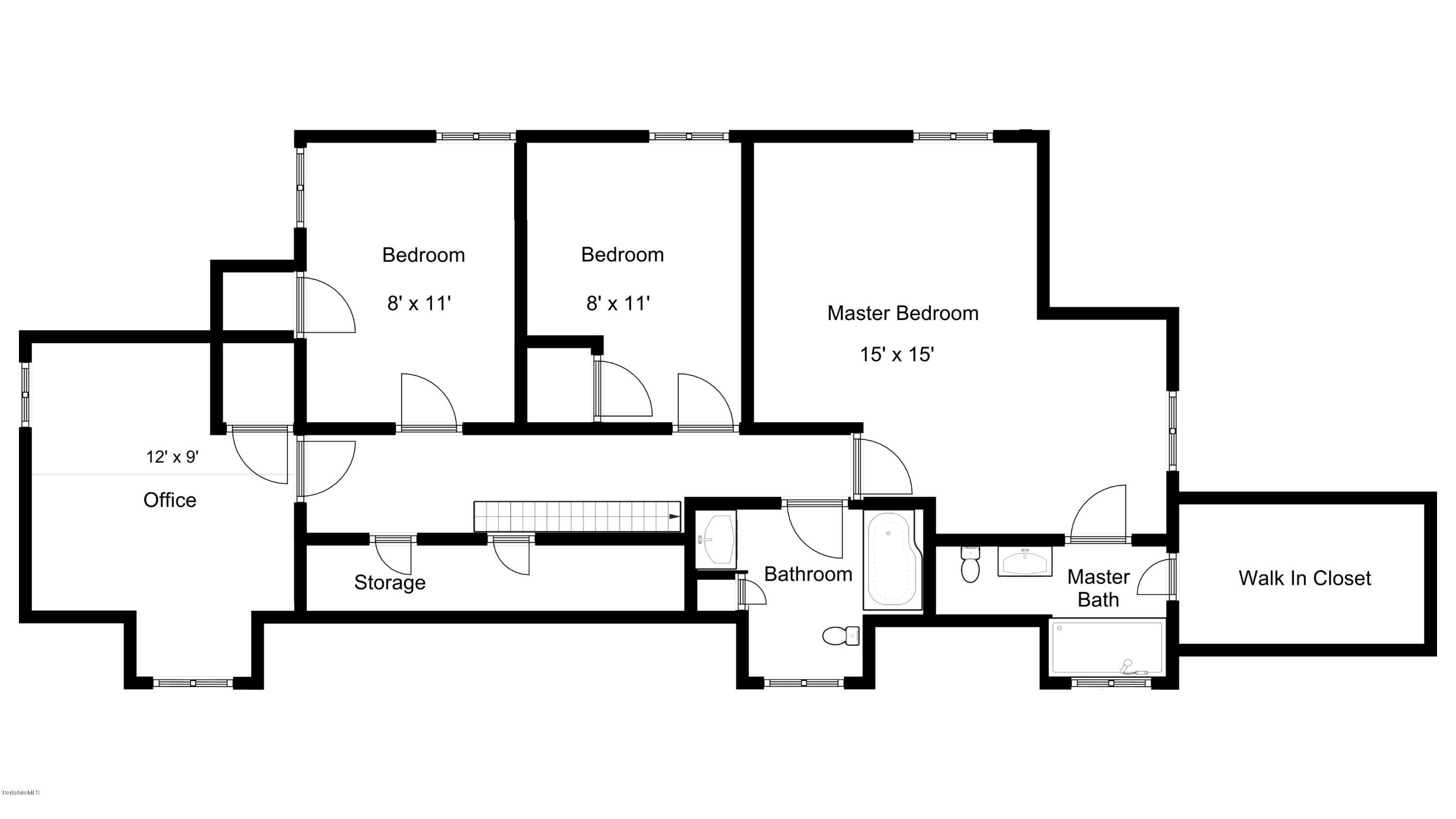 96 Old Stockbridge Road Lenox, MA 01240 - Photo 25 of 25 Floor Plan 2nd Floor