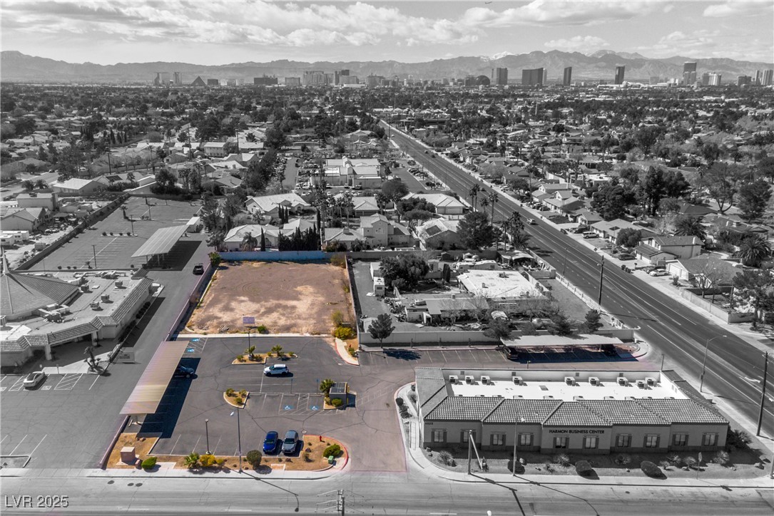 Harmon Las Vegas, NV 89121 - Photo 7 of 11 Aerial view with a view of city and a mountain vie