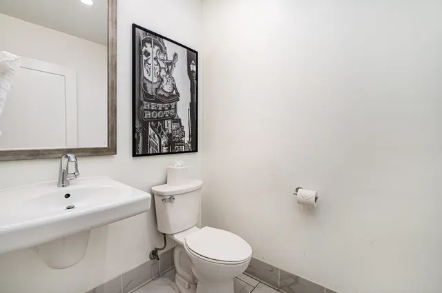 a city street lined with tall buildings