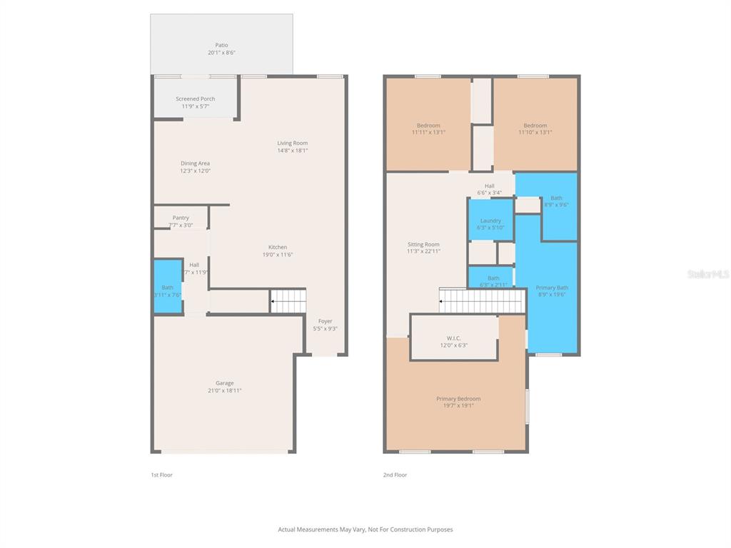 1370 White Fox Run Lutz, FL 33549 - Photo 41 of 49 a picture of a cabinet with a floor plan