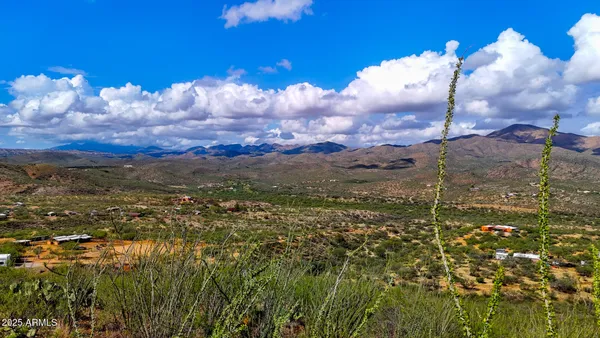 a view of city and mountain