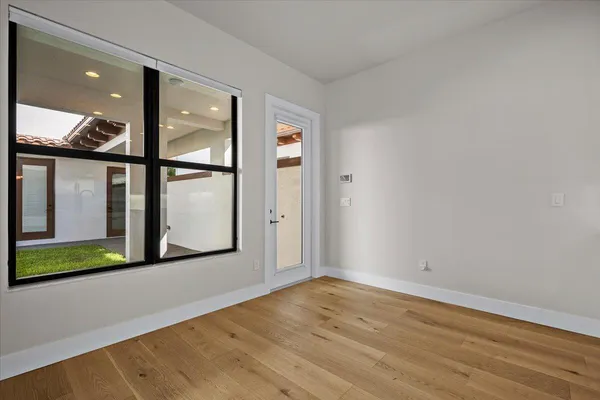 a view of an empty room