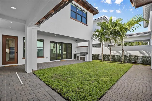 a house with a outdoor space