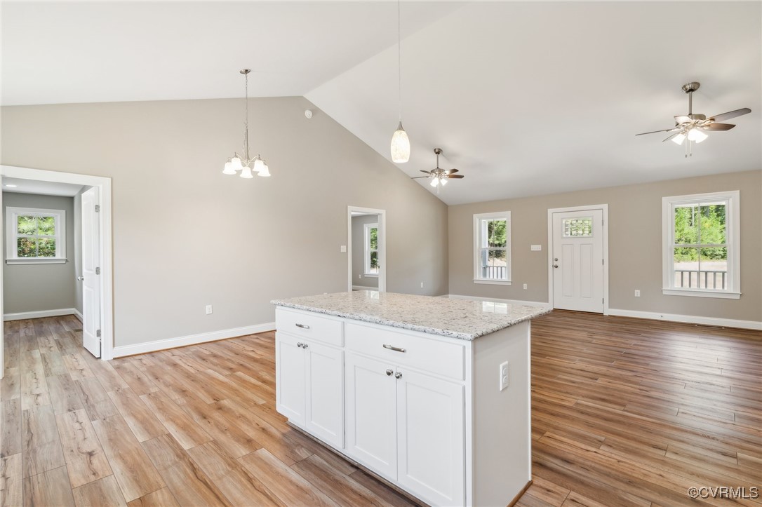 520 Salem Church Road Cumberland, VA 23040 - Photo 11 of 36 a spacious bathroom with a granite countertop sink and a mirror