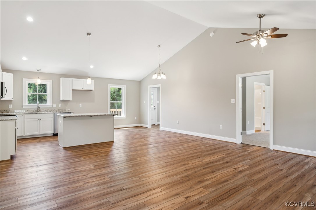 520 Salem Church Road Cumberland, VA 23040 - Photo 12 of 36 a view of kitchen with granite countertop cabinets and wooden floor