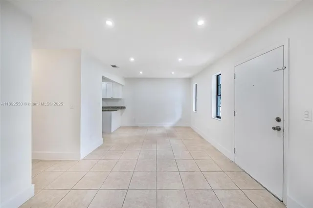 a view of an empty room