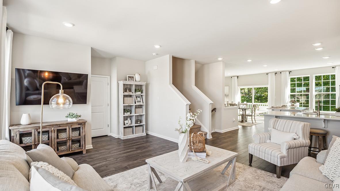 257 Winding Road Easton, PA 18040 - Photo 2 of 23 a living room with furniture large window and wooden floor