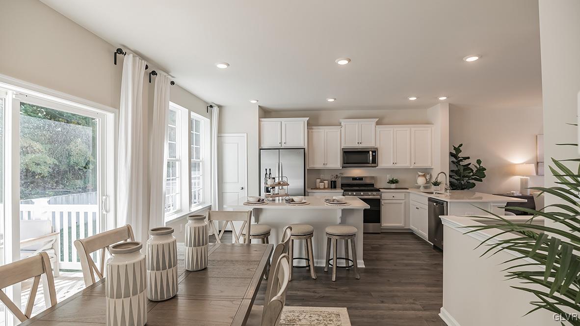 257 Winding Road Easton, PA 18040 - Photo 8 of 23 a view of a dining room with furniture window and outside view