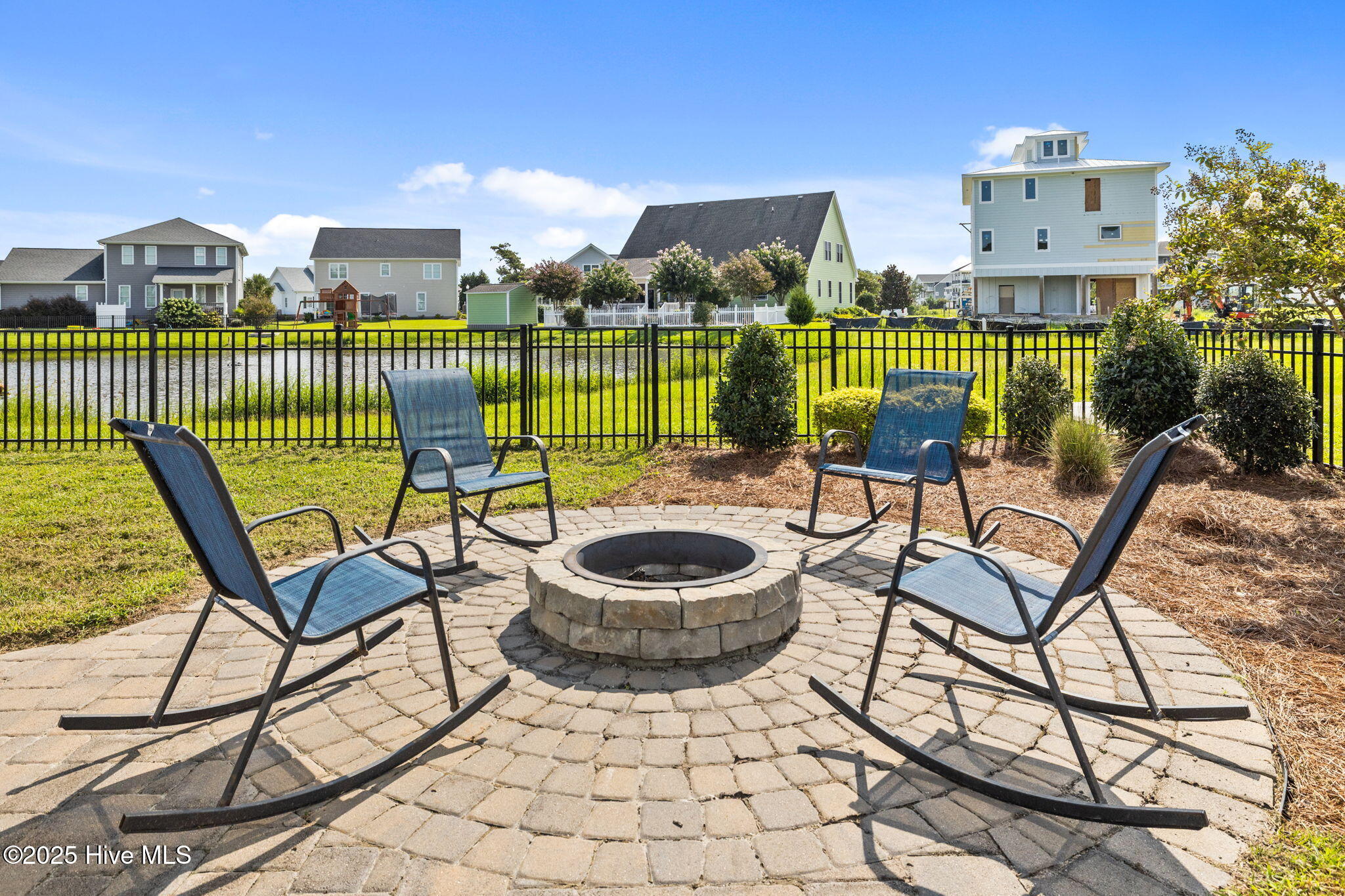 1710 Olde Farm Road Morehead City, NC 28557 - Photo 36 of 51 Brick Paver Patio w/ Firepit