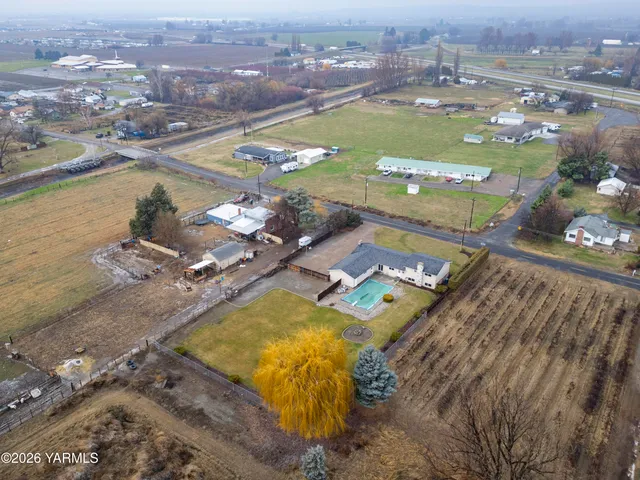 an aerial view of a city