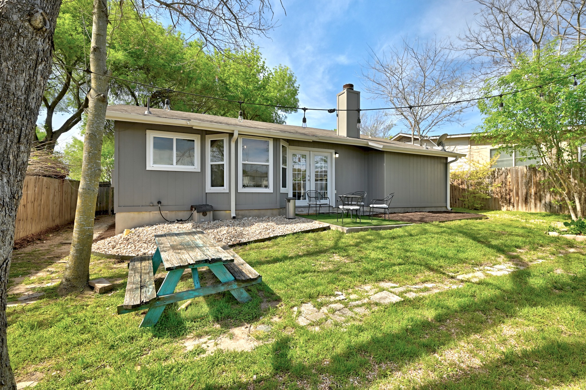 5610 Fence Row Austin, TX 78744 - Photo 22 of 26 Rear view of property featuring a fenced backyard. No neighbors behind you!