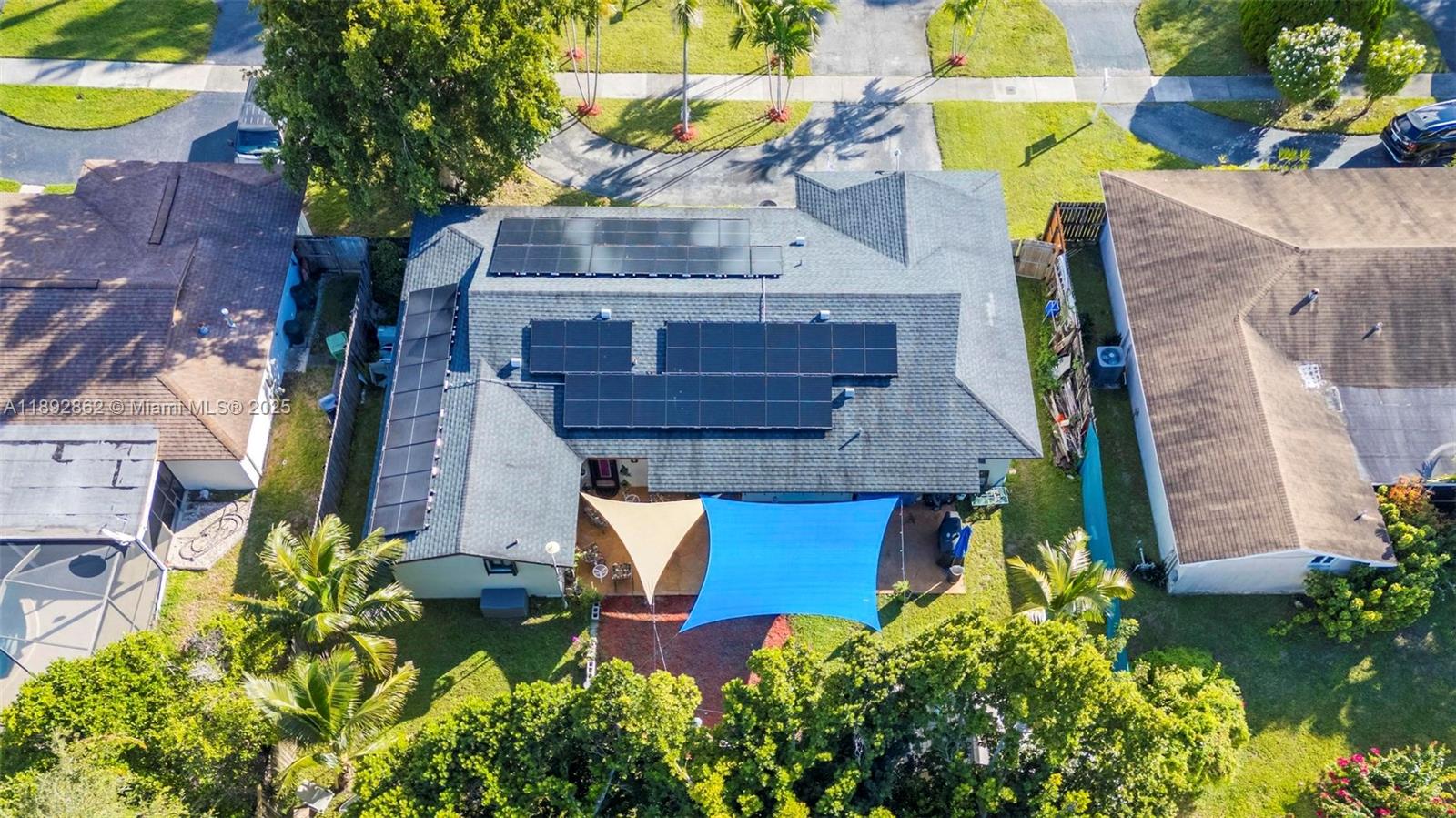 8111 Southwest 205th Street Cutler Bay, FL 33189 - Photo 35 of 51 an aerial view of a house with swimming pool