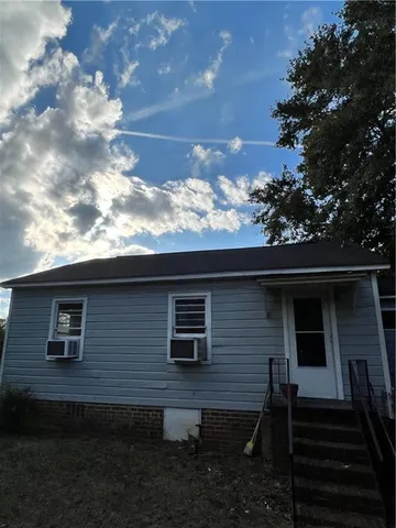 a backyard of a house