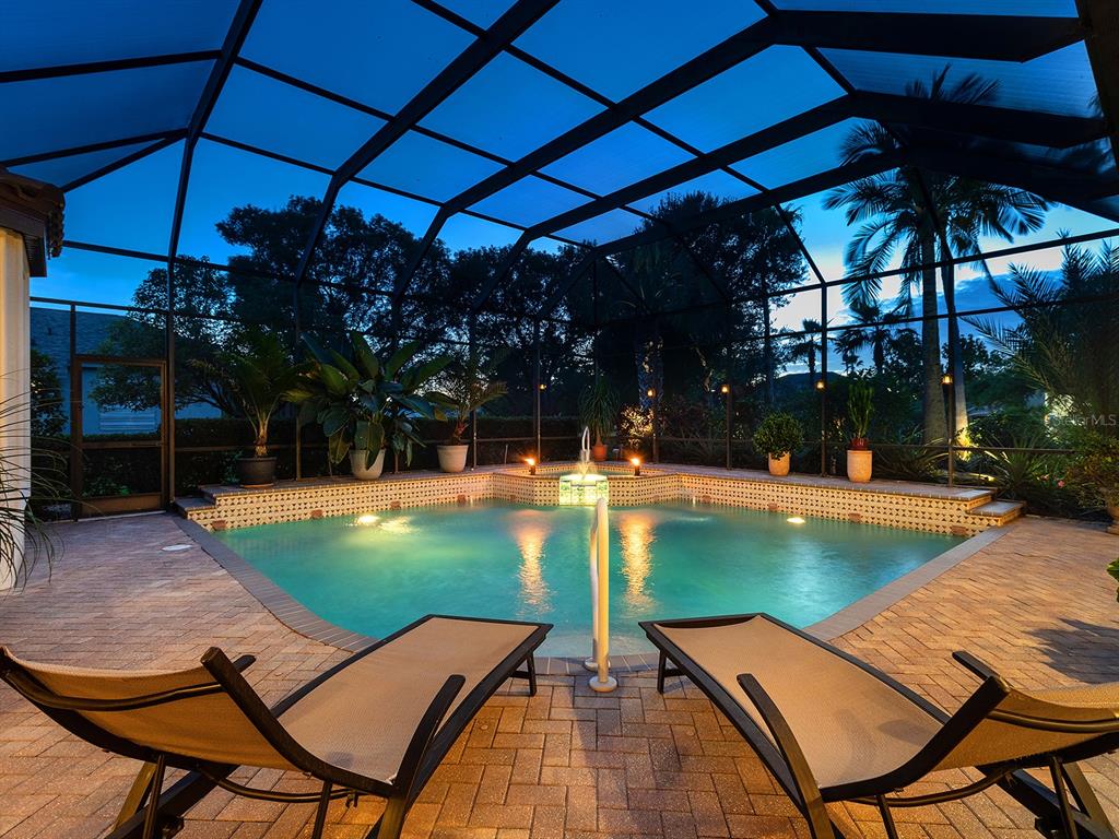 10528 Cheval Place Lakewood Ranch, FL 34202 - Photo 59 of 71 a view of a swimming pool with a patio