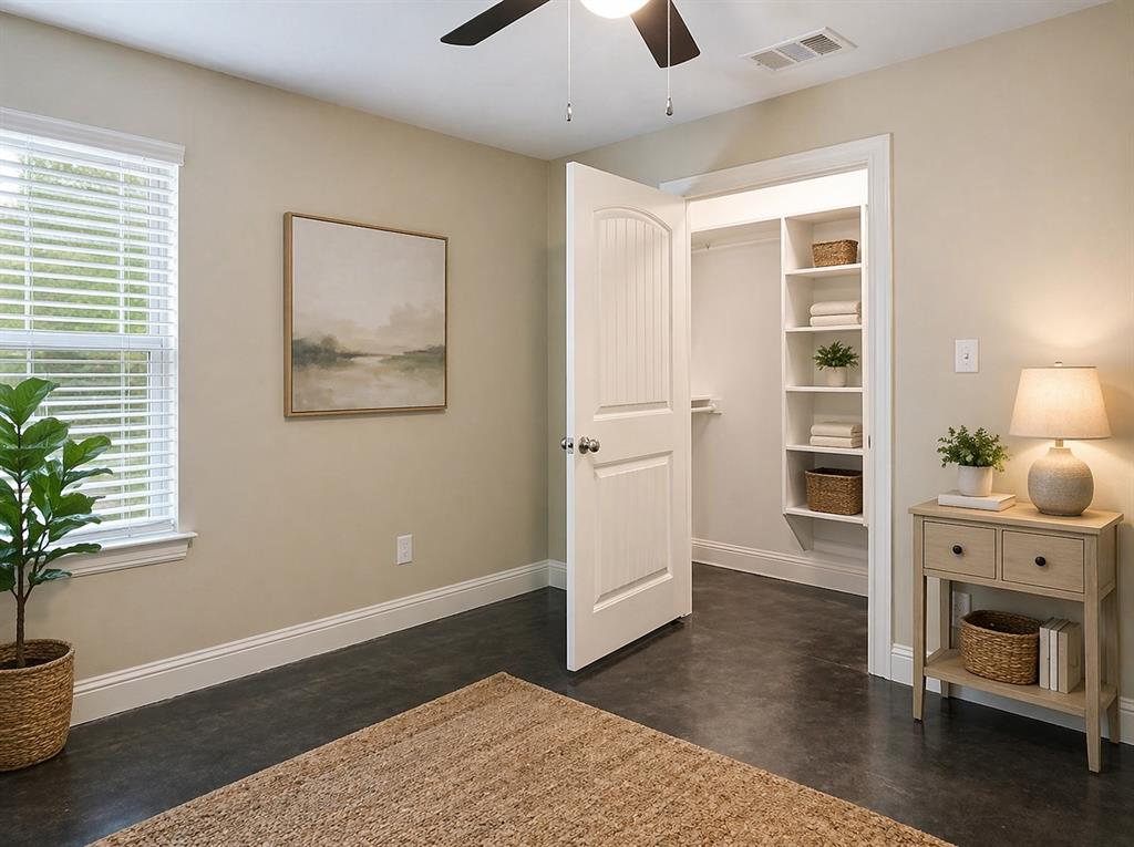 212 East Walker Street Denison, TX 75021 - Photo 9 of 12 3rd bedroom. Furniture shown is for illustrative purposes only (virtual staging)