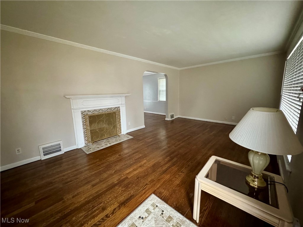 1316 Gordon Road Lyndhurst, OH 44124 - Photo 8 of 36 Beautiful hardwood floors in living and dining room, fireplace, freshly painted