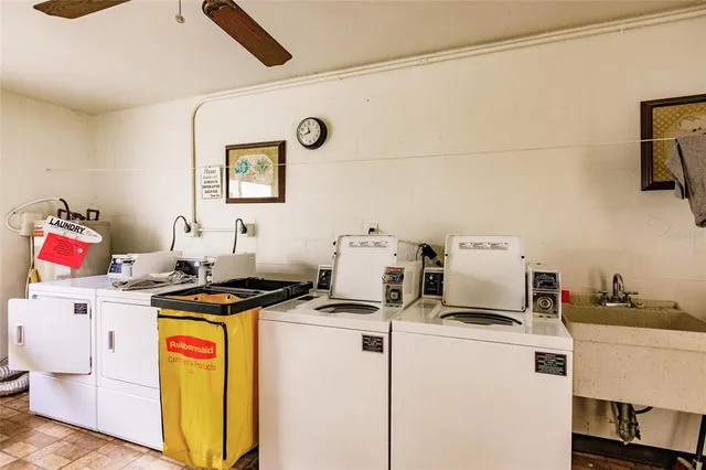 a room with storage and utility