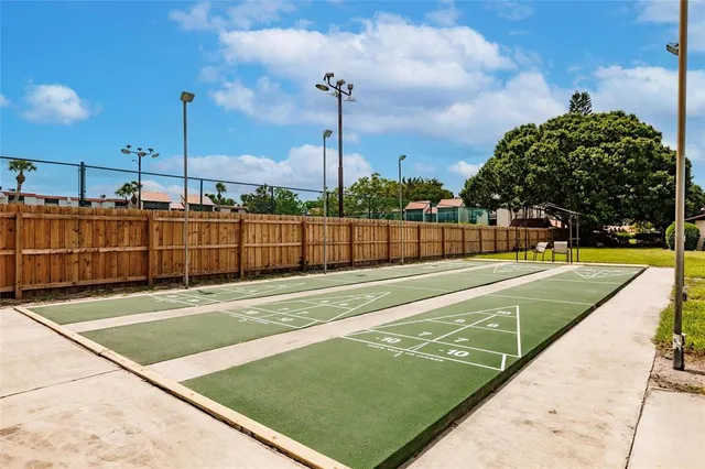 a view of a swimming pool with a lake