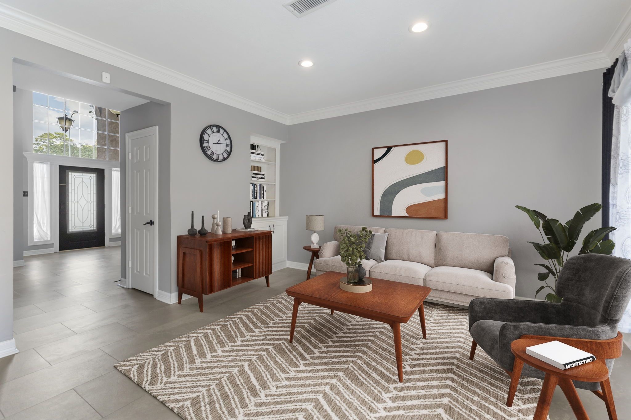 3427 Rolling Terrace Drive Spring, TX 77388 - Photo 12 of 36 a living room with furniture and wooden floor