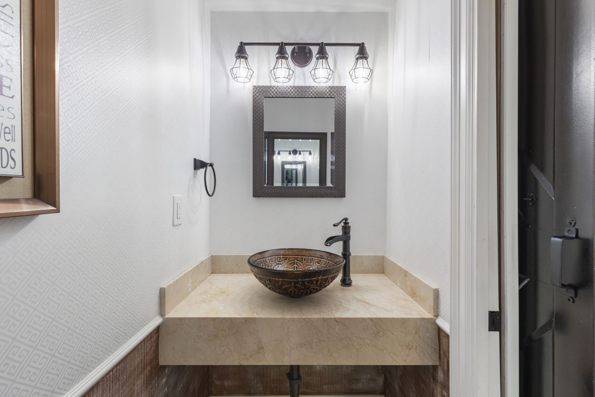 3427 Rolling Terrace Drive Spring, TX 77388 - Photo 23 of 36 a bathroom with a sink a mirror and vanity
