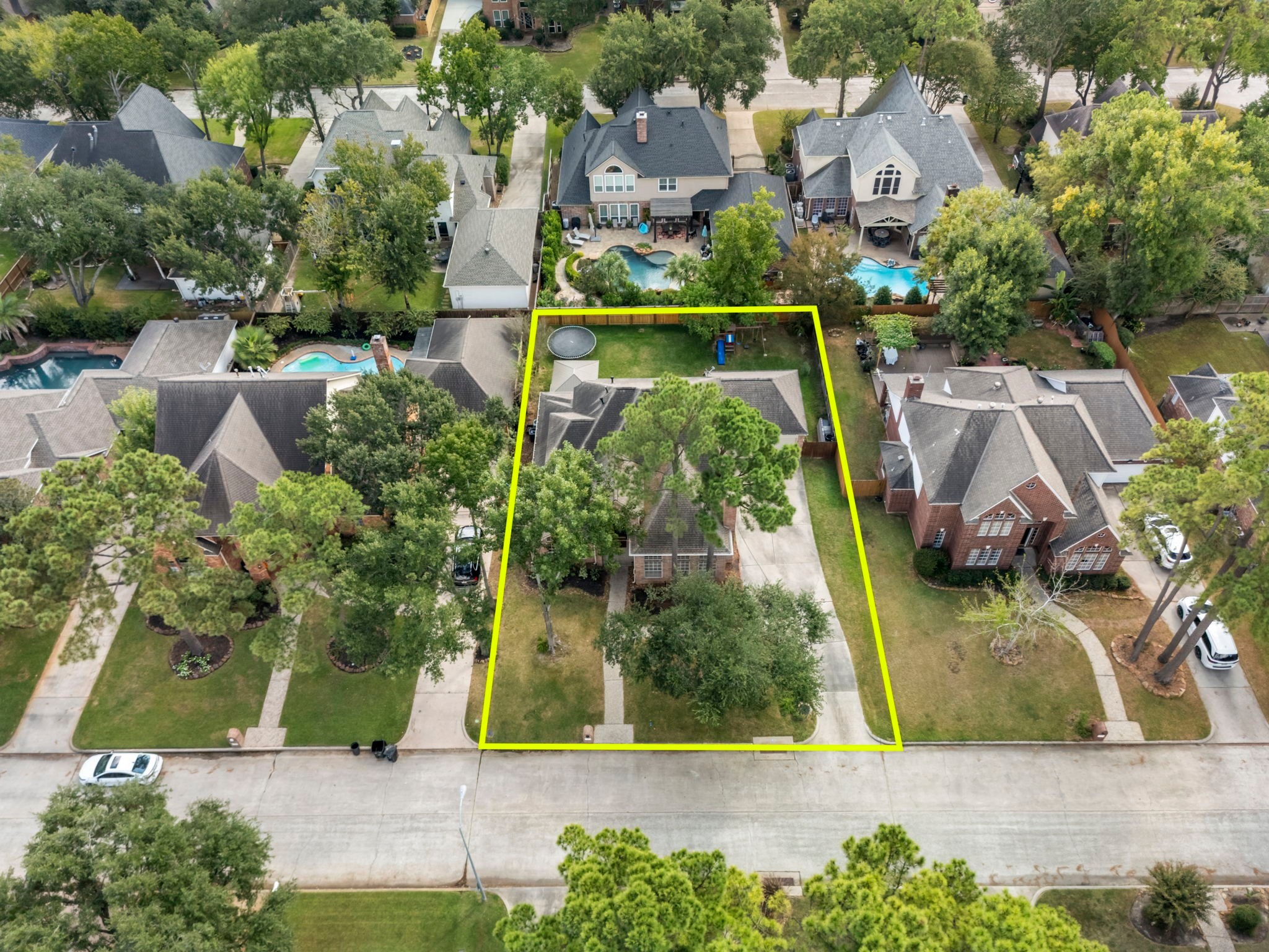 3427 Rolling Terrace Drive Spring, TX 77388 - Photo 36 of 36 an aerial view of a house with a garden