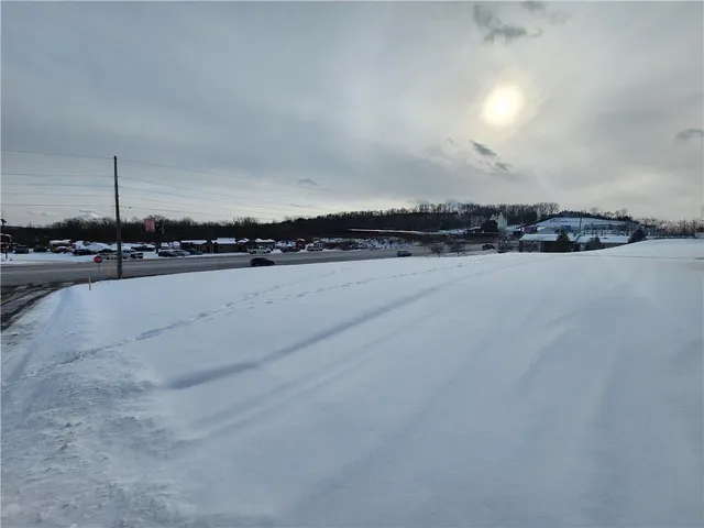 an aerial view of a ocean beach
