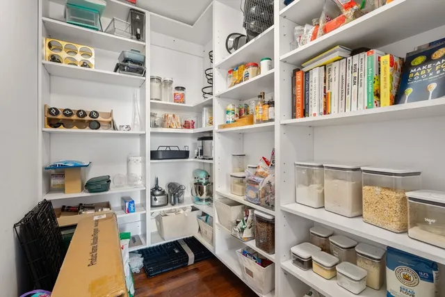 a room with storage and utility