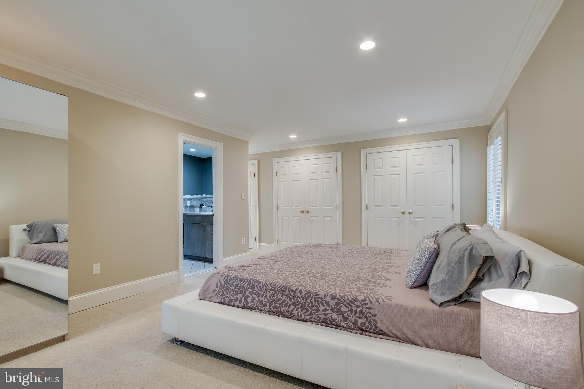 7346 Hooking Road McLean, VA 22101 - Photo 24 of 53 view facing wall of 3 closets. & MBbathroom