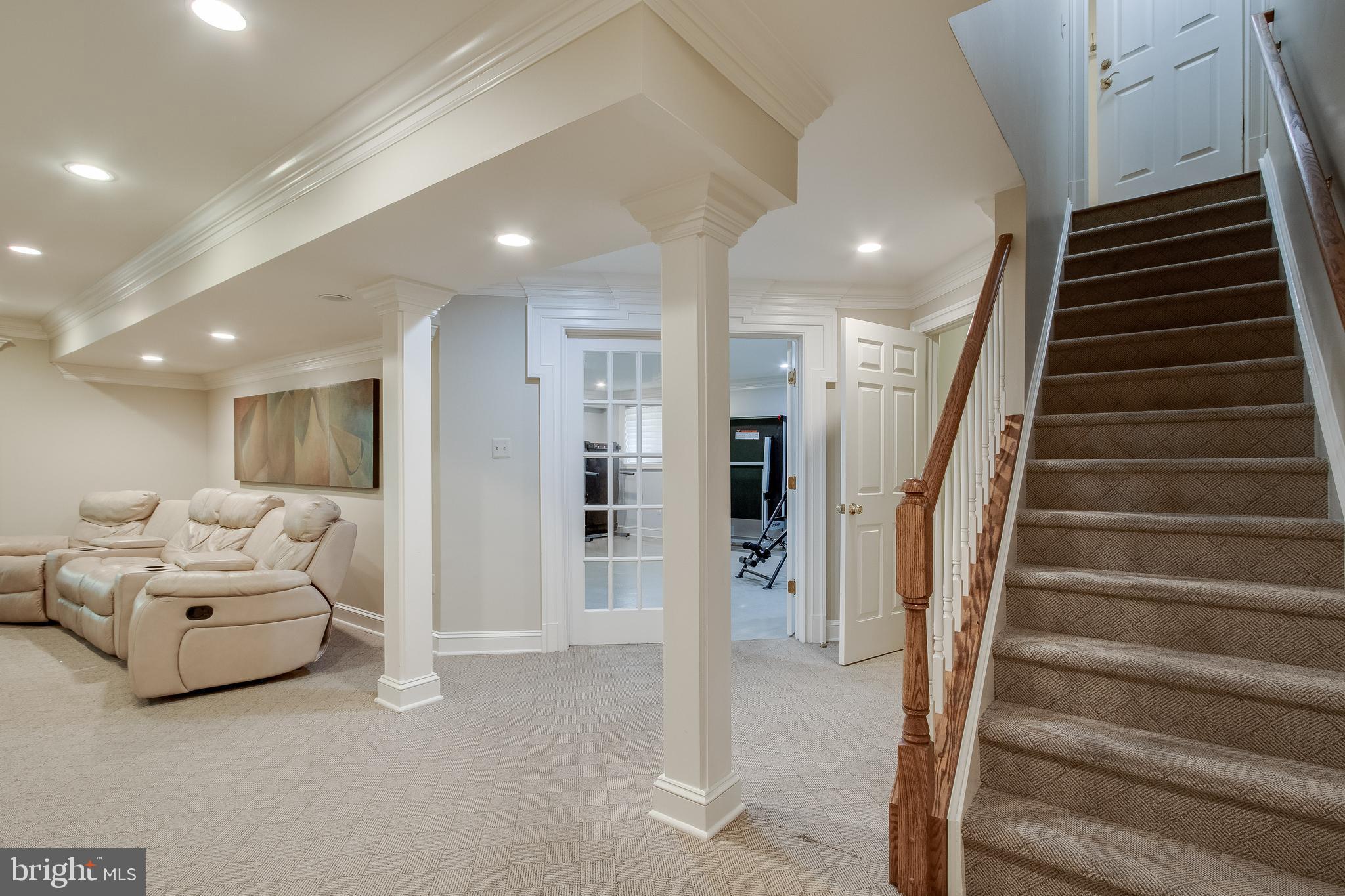 7346 Hooking Road McLean, VA 22101 - Photo 37 of 53 stairway coming to bsmnt large rooms.