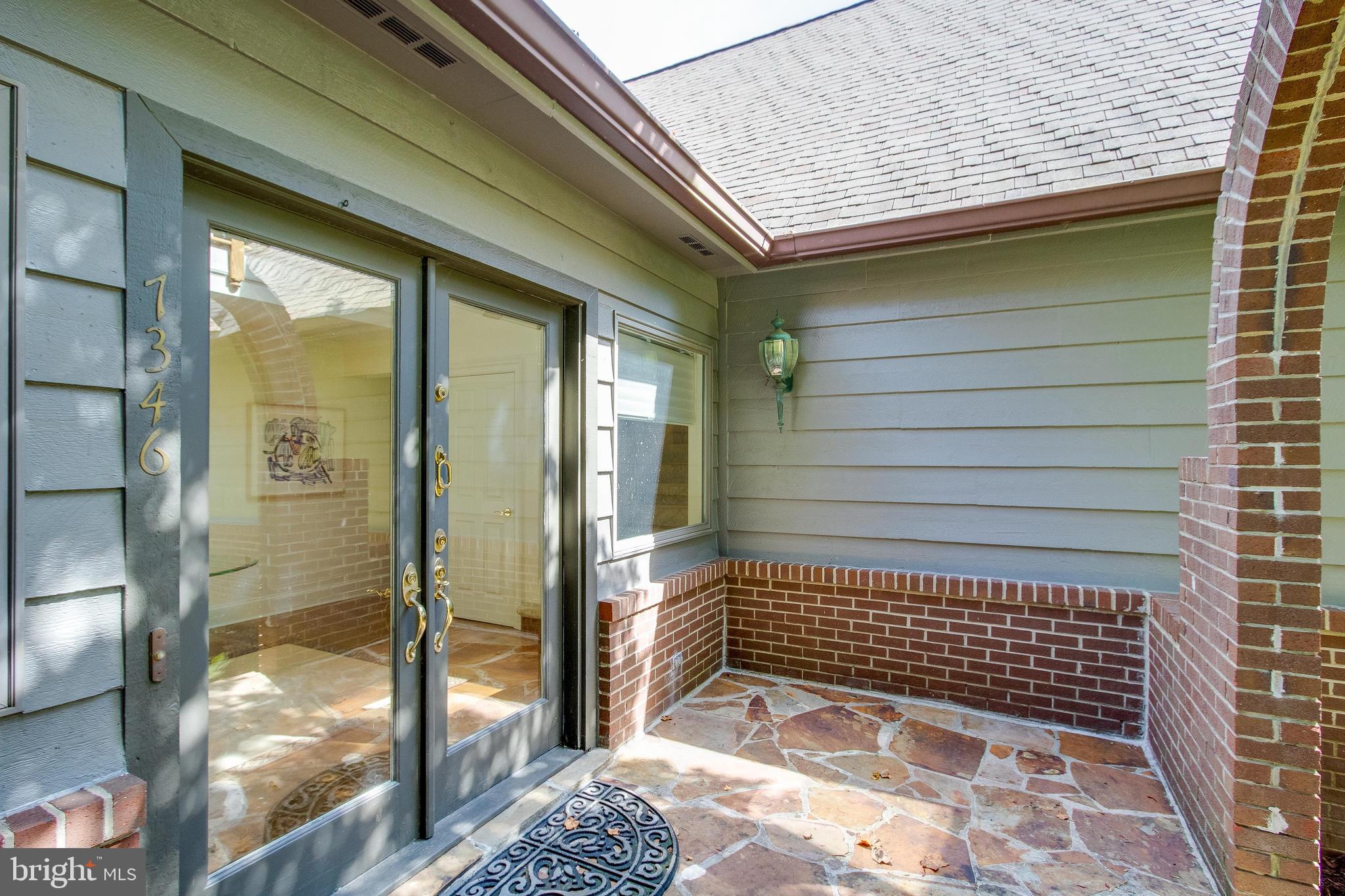 7346 Hooking Road McLean, VA 22101 - Photo 6 of 53 Front door with lovely entrance patio.