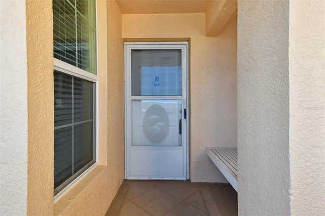 a view of front door