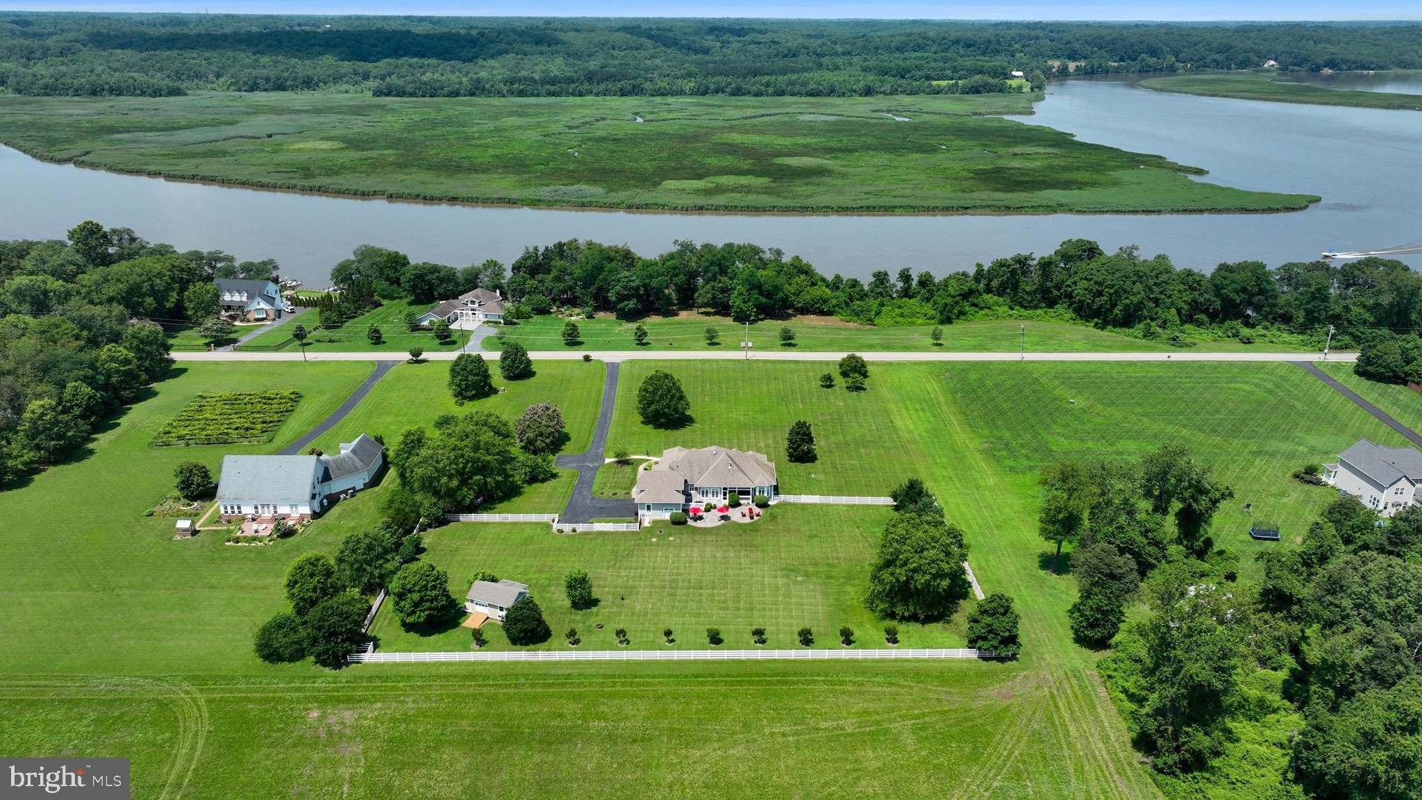 4160 Chaneyville Road Owings, MD 20736 - Photo 3 of 98 Aerial view... steps from the Patuxent River