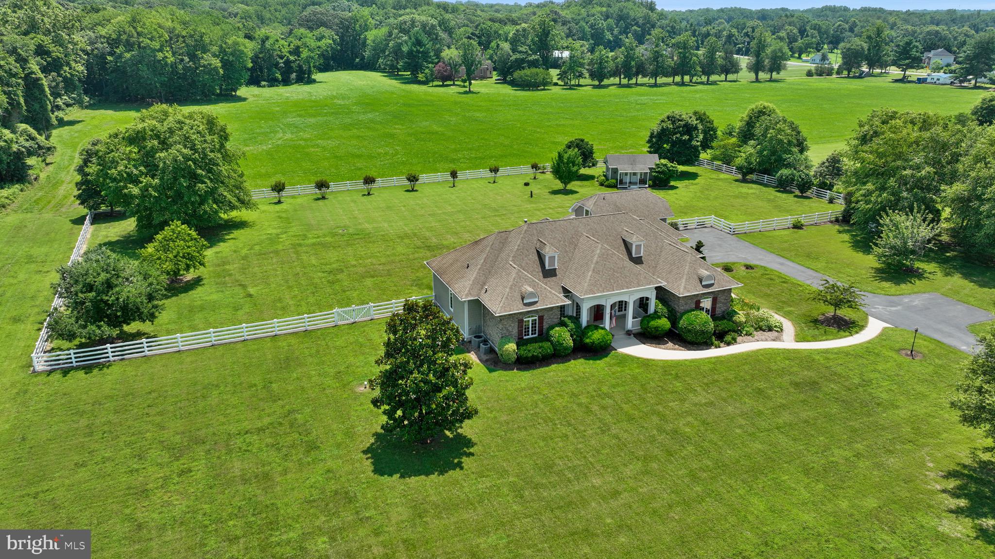 4160 Chaneyville Road Owings, MD 20736 - Photo 74 of 98 an aerial view of a house with yard swimming pool and outdoor seating