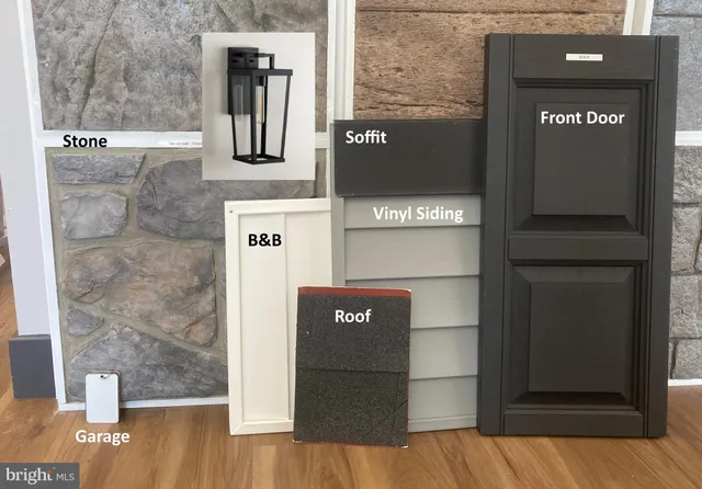 a picture of a bench in a white building