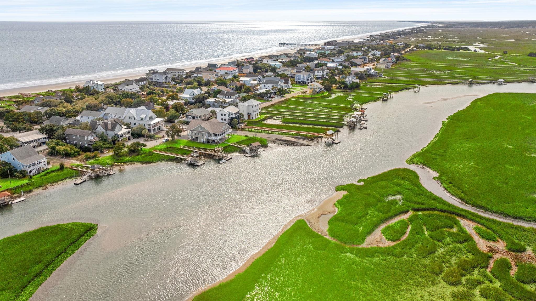 187 Myrtle Avenue Pawleys Island, SC 29585 - Photo 12 of 43 Aerial View of Creek