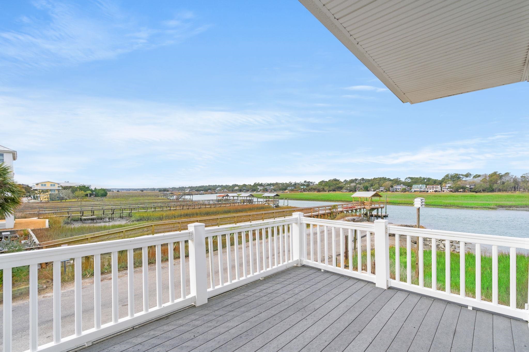 187 Myrtle Avenue Pawleys Island, SC 29585 - Photo 13 of 43 Back Left Deck View