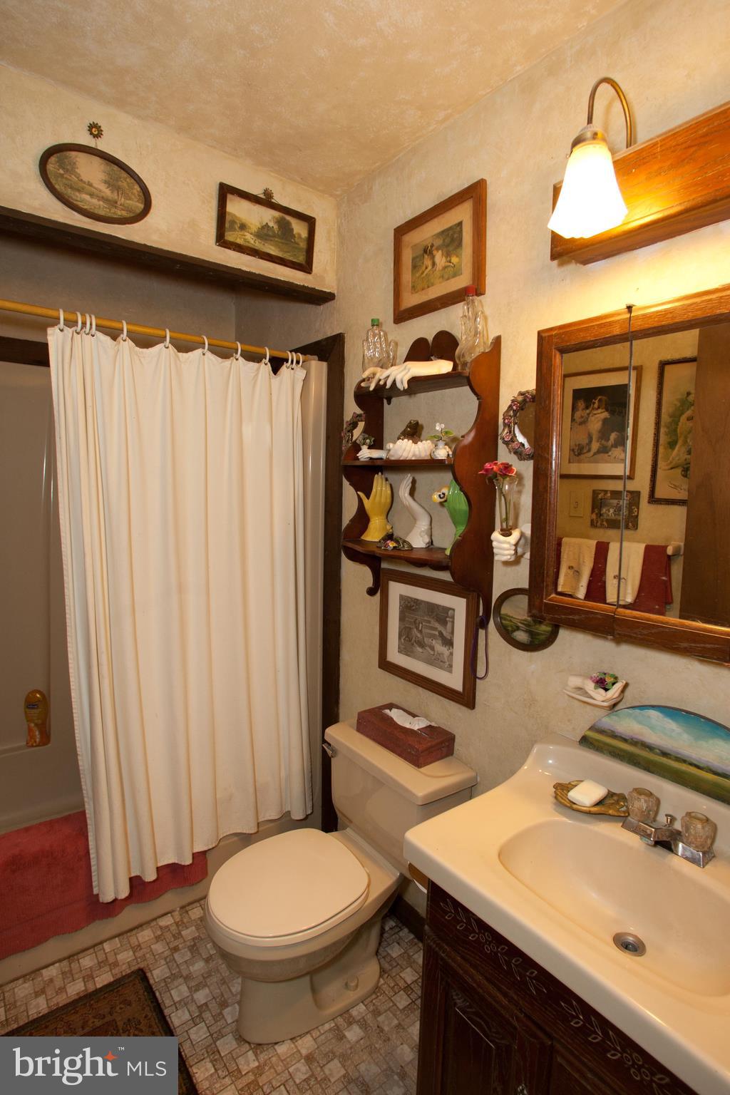 279 County Line Road Riegelsville, PA 18077 - Photo 14 of 24 a bathroom with a sink toilet and shower