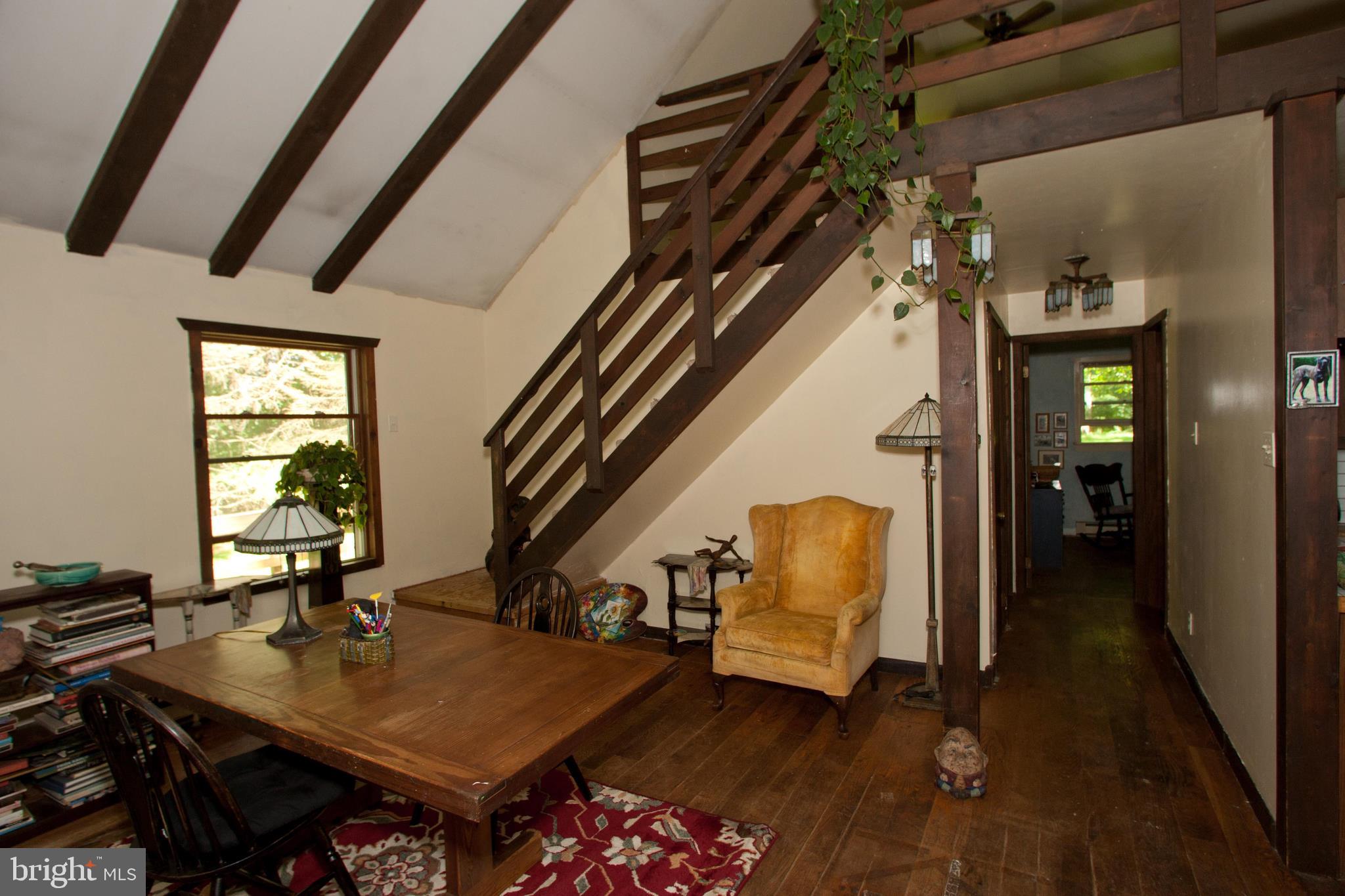 279 County Line Road Riegelsville, PA 18077 - Photo 7 of 24 a view of entryway and hall with wooden floor