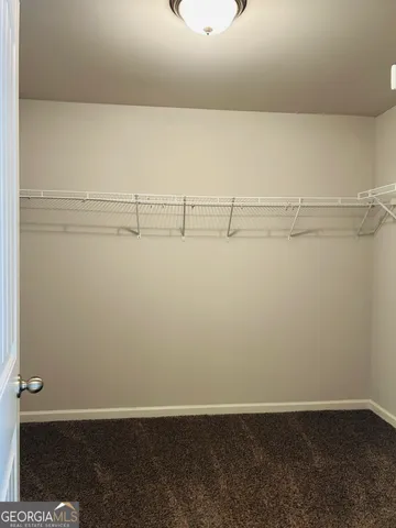 a close up view of racks on the wall