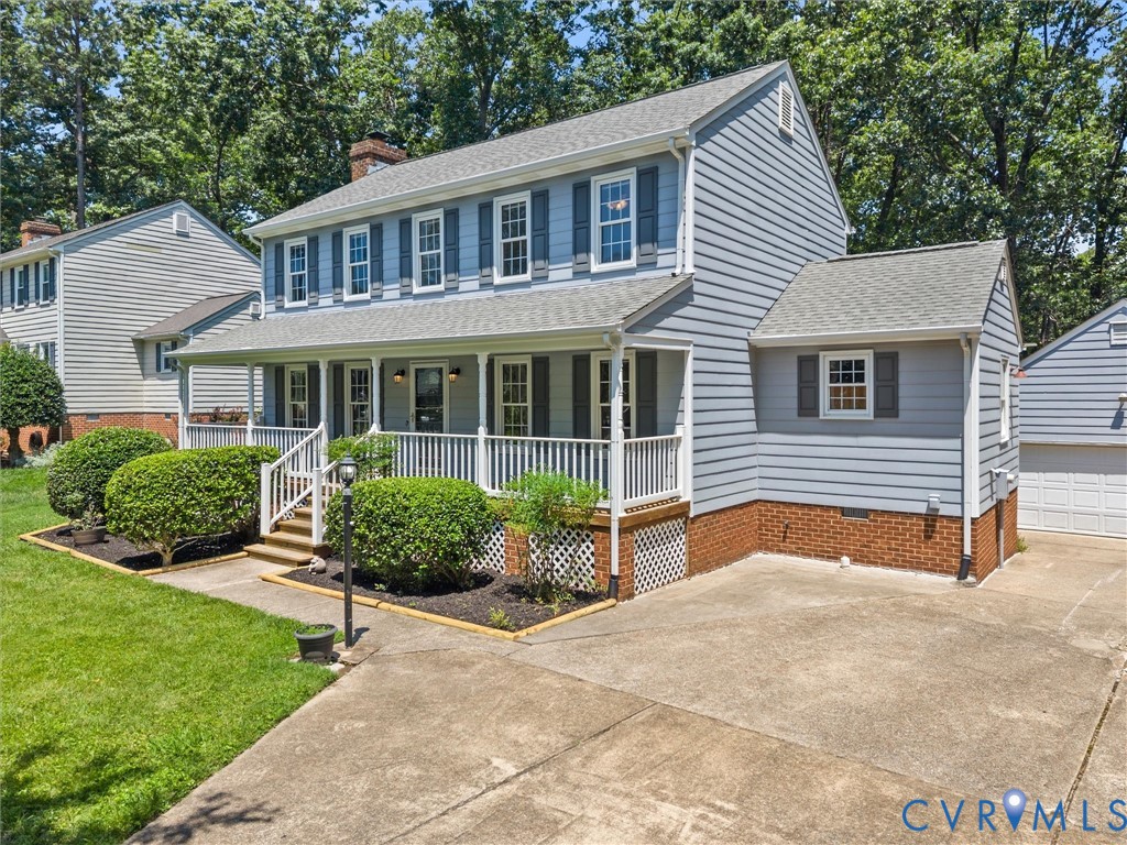 3524 Ludgate Road Chester, VA 23831 - Photo 37 of 44 Two-story residence featuring light blue siding, a