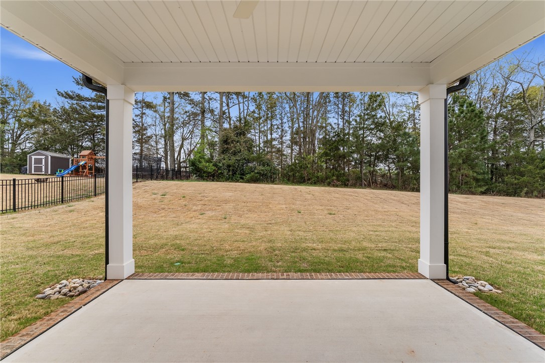 319 Summerall Drive Anderson, SC 29621 - Photo 36 of 37 Enjoy outdoor living on this expansive patio overlooking a private yard.