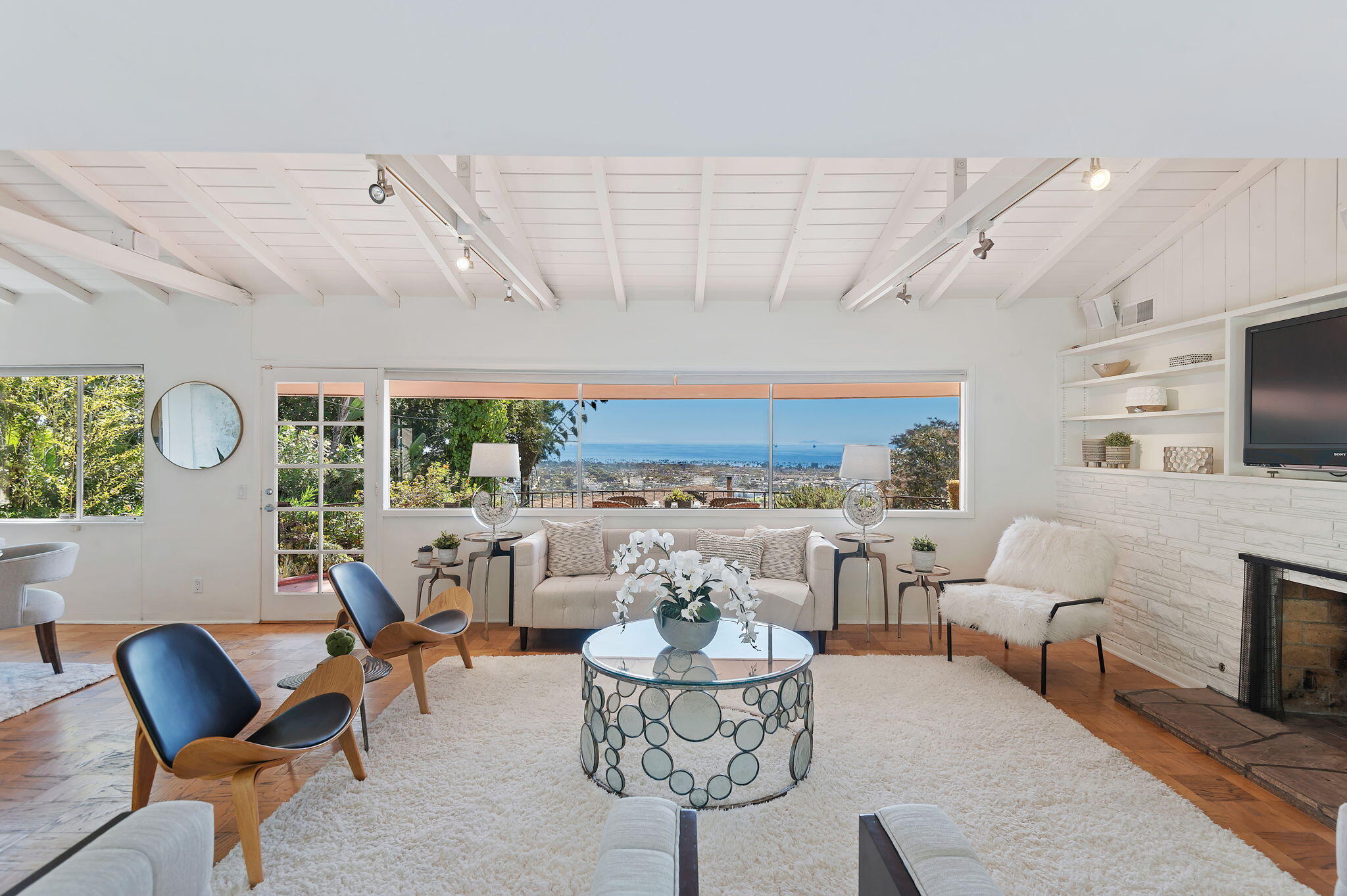 920 Jimeno Road Santa Barbara, CA 93103 - Photo 8 of 48 living room with fireplace