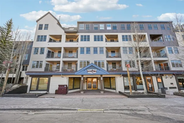 a front view of a building