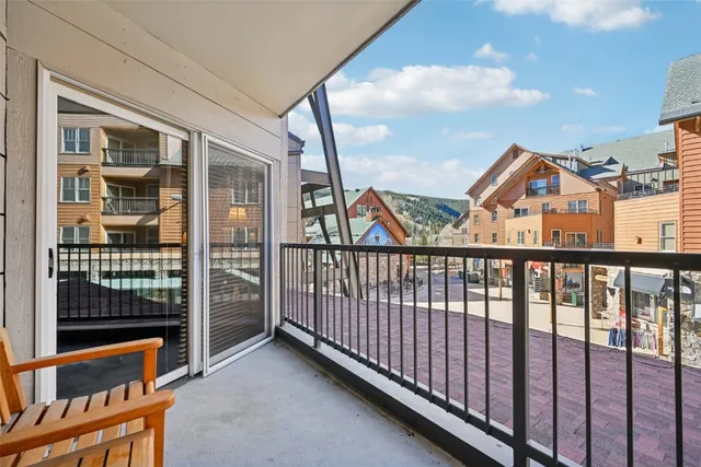 a view of city from balcony