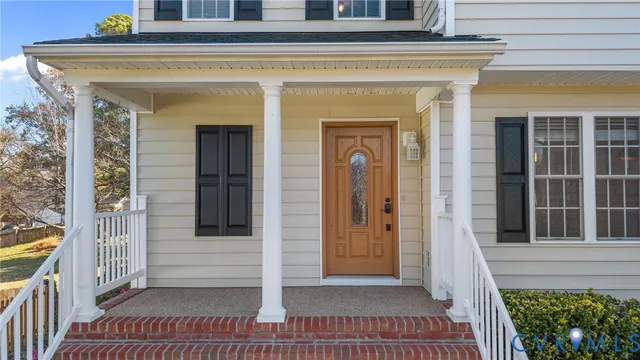 a view of a entryway door of the house