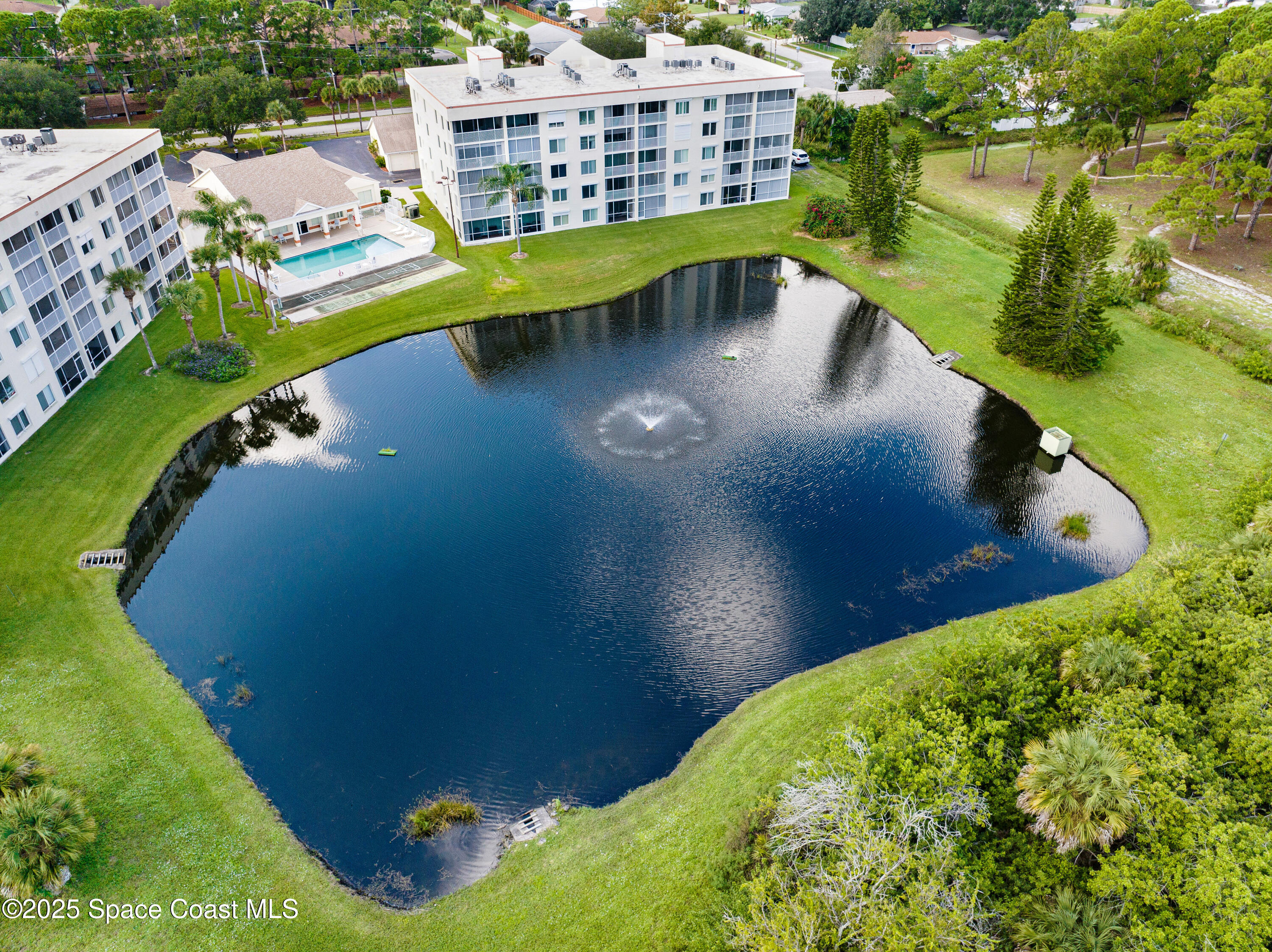 1410 Huntington Lane, Unit 1203 Rockledge, FL 32955 - Photo 28 of 46 Overhead Rear View 2