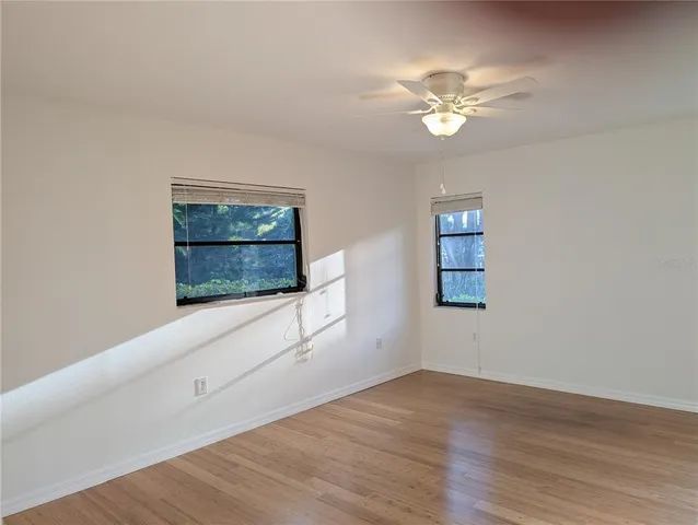 a view of a livingroom with a window