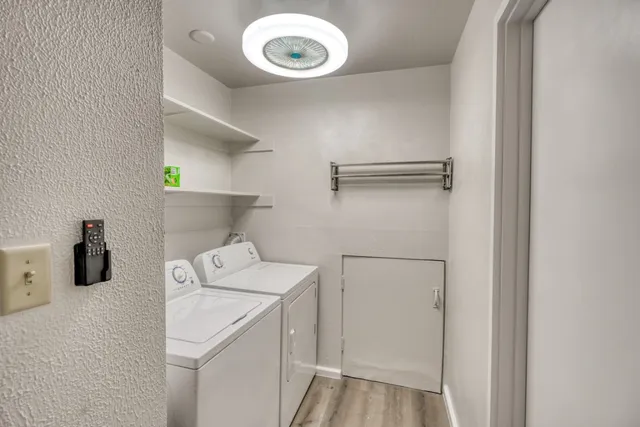 a view of front door