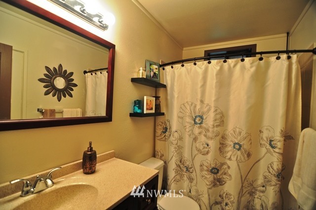 660 Index Place Northeast Renton, WA 98056 - Photo 16 of 18 a bathroom with a sink and a mirror
